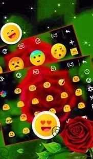 Live 3D Blooming Rose Keyboard Theme screenshot 2