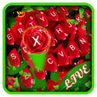 Live 3D Blooming Rose Keyboard Theme on 9Apps