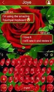 Live 3D Blooming Rose Keyboard Theme screenshot 4