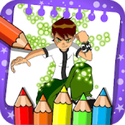 ikon coloring ben 10 ultimate alien omnitrix