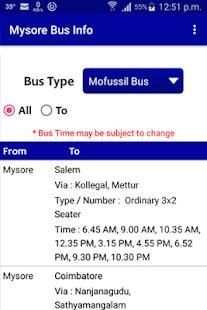 Mysore Bus Info screenshot 8