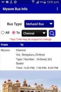 Mysore Bus Info screenshot 7