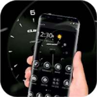 ikon Black Racing Car Speedometer Theme
