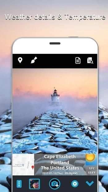 GPS & Weather Camera: Add GPS, Weather to Picture स्क्रीनशॉट 2