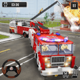 Fire Truck Driving 911 City Rescue Simulator आइकन