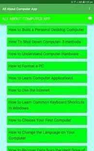 All About Computer Learn screenshot 7