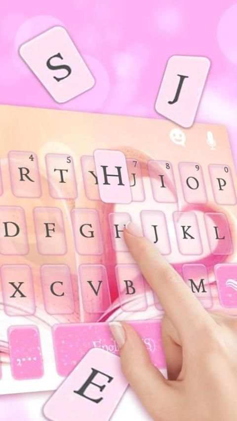 Tema Keyboard Valentine Book Heart screenshot 2