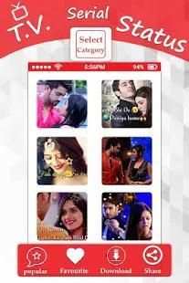 TV Serial Video Status Song 2018 : New Upcoming screenshot 6