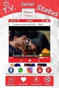 TV Serial Video Status Song 2018 : New Upcoming screenshot 1