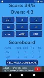 Cricket Score Counter स्क्रीनशॉट 2