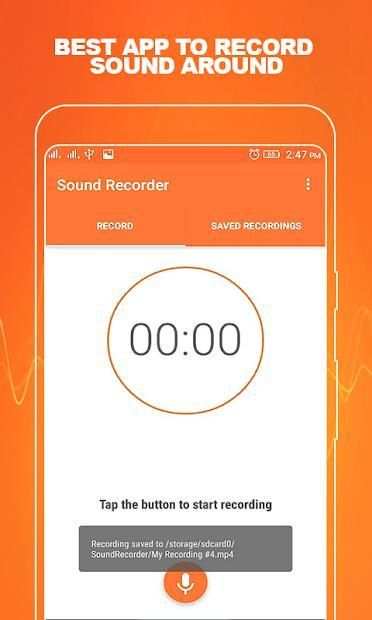 Voice Recorder: One tap to Record 4 تصوير الشاشة