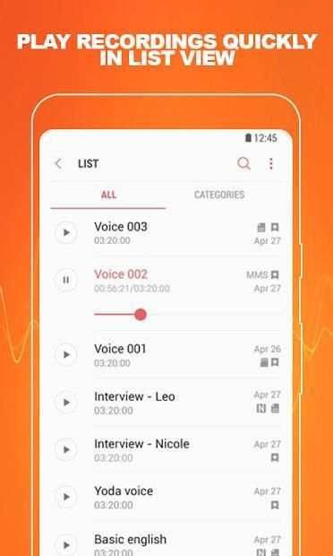 Voice Recorder: One tap to Record 2 تصوير الشاشة