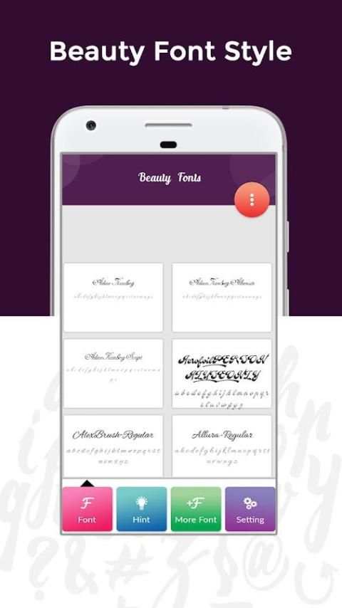 Beauty Fonts Free скриншот 4