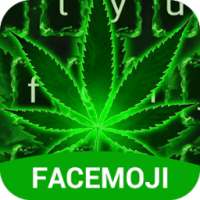Neon Green Rasta Weed Keyboard Theme for Android