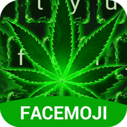 Neon Green Rasta Weed Keyboard Theme for Android आइकन