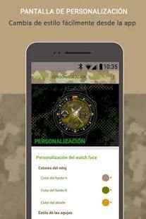 Watchface app launcher Militar screenshot 14