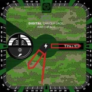 Watchface app launcher Militar screenshot 3