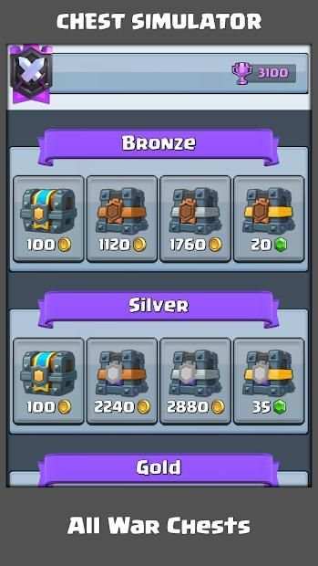 Chest Simulator for Clash Royale स्क्रीनशॉट 4