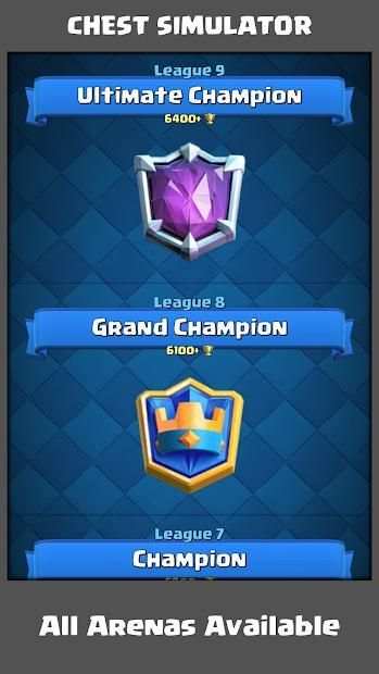 Chest Simulator for Clash Royale स्क्रीनशॉट 3