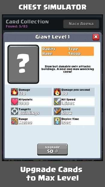 Chest Simulator for Clash Royale स्क्रीनशॉट 1
