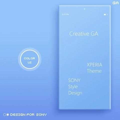 COLOR™ XPERIA Theme | BLUE - Tema SONY Xperia screenshot 6