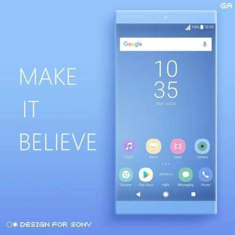COLOR™ XPERIA Theme | BLUE स्क्रीनशॉट 3