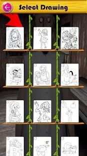 Slendrina Granny Game Coloring screenshot 3