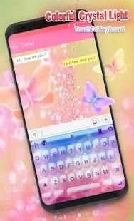 Colorful Crystal Light Keyboard Theme screenshot 4