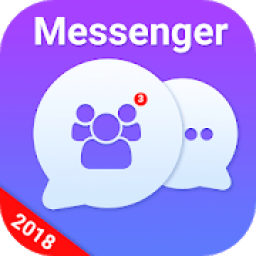 Messenger 2018 - Messenger for All Social Apps आइकन