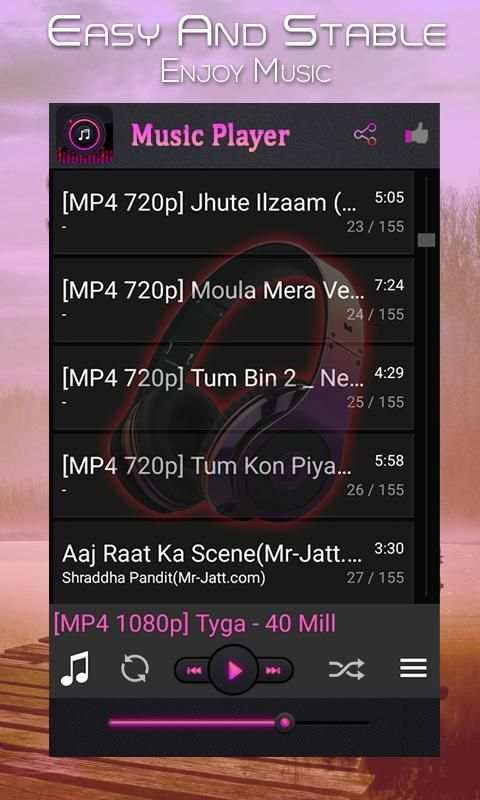 Music Player - Mp3 Audio Player स्क्रीनशॉट 5
