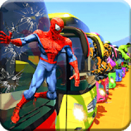 ikon Superhero Bus Racing Stunts Drive: Top Speed Game