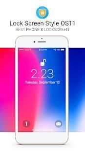 Lock Screen Phone X Style OS 11 screenshot 6