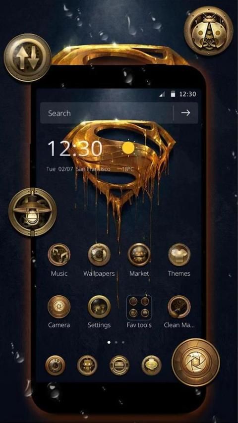 superman wallpaper theme screenshot 2