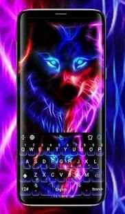 Colorful Wolf Keyboard Theme screenshot 4