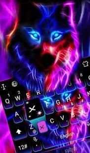 Colorful Wolf Keyboard Theme screenshot 5