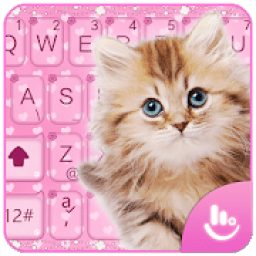 Pink Cute Cat Keyboard Theme icon