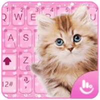 Pink Cute Cat Keyboard Theme