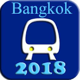 Bangkok BTS MRT Subway Map 2018