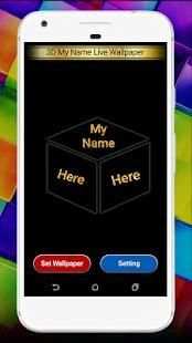 3D My Name Live Wallpaper screenshot 1