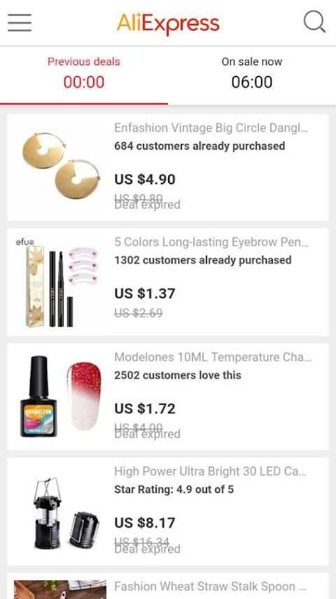 AliExpress Lite - Shopping screenshot 1