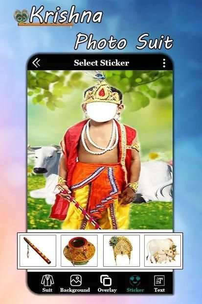 Krishna Photo Suit : Kanha Photo Frame स्क्रीनशॉट 4