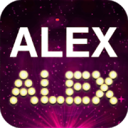 Write your name with shapes and Candles Pro icon