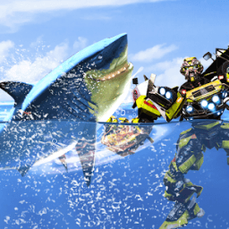 ikon Robot Shark Attack : Angry Shark Transform Games