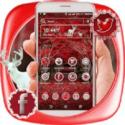 Red Leaves Launcher Theme