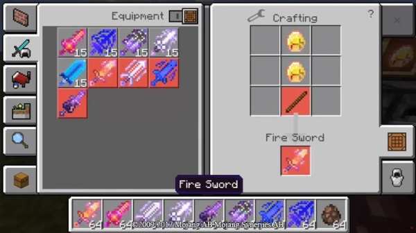 Swords mod for MCPE PE screenshot 2