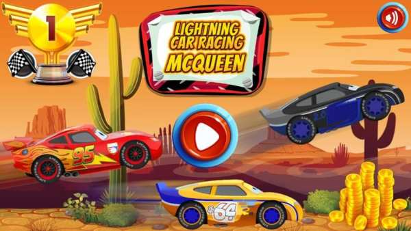 Lightning Car Racing Mcqueen स्क्रीनशॉट 2