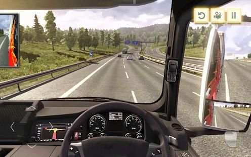 In Truck Racing 3D: Highway Driving Simulator 2018 screenshot 1