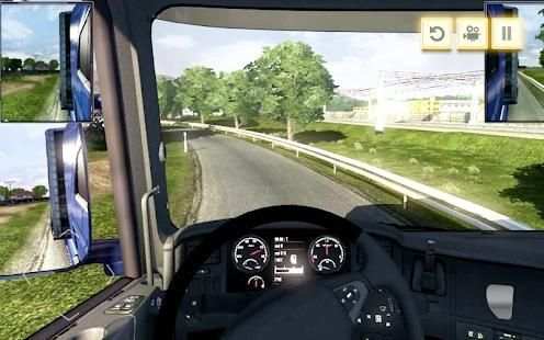 In Truck Racing 3D: Highway Driving Simulator 2018 screenshot 2