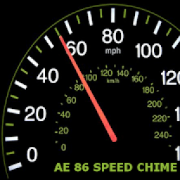 ikon AE86 Speed Warning Chime Sound - Speedometer