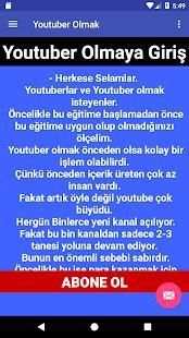Youtube Dersleri : Youtuber Olmak screenshot 1